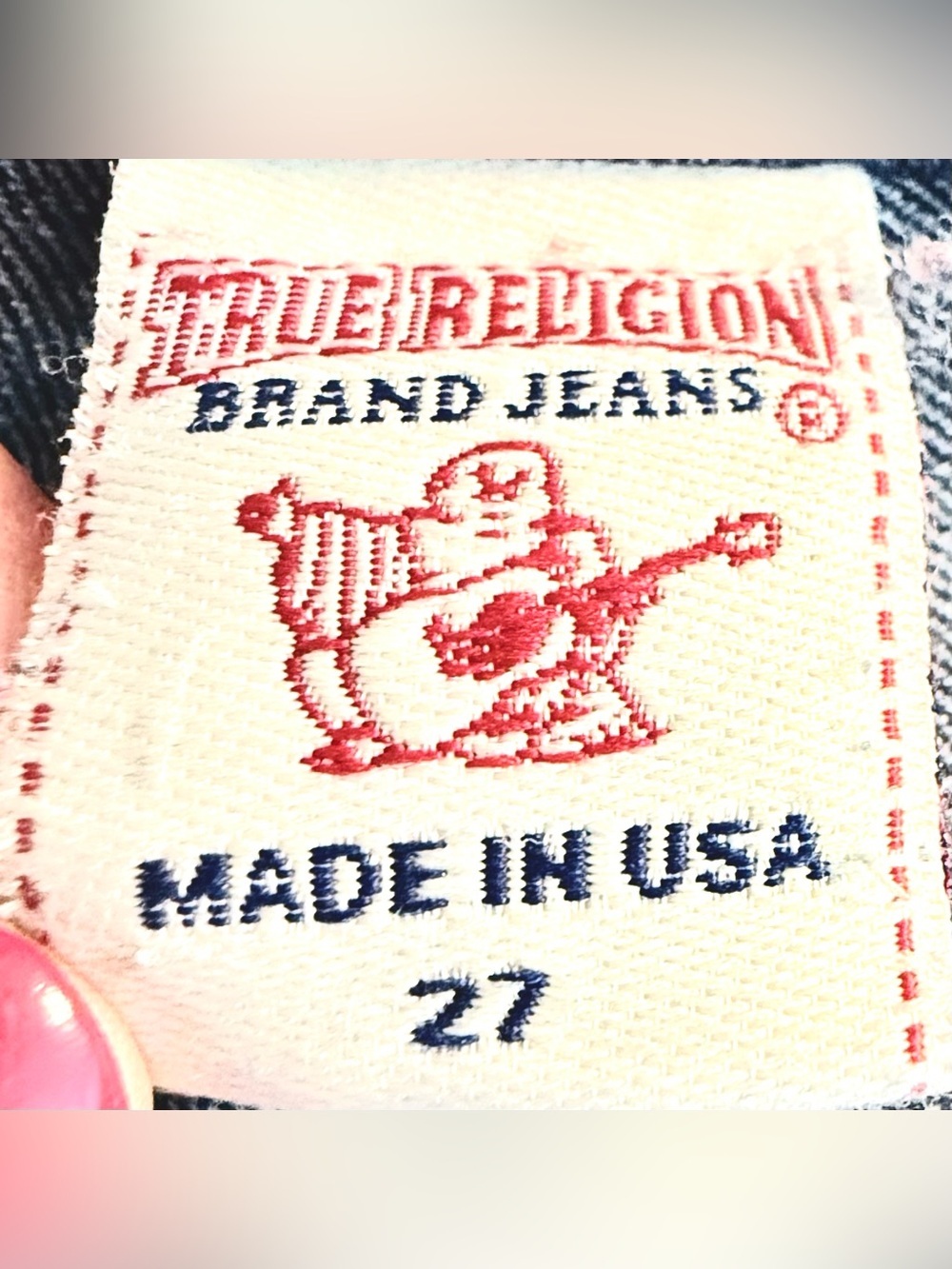 True Religion “Rockstar Stella” Low/Mid Rise Toothpick Skinny Fit Jeans Size 27 - Picture 10 of 12